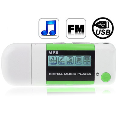 4GB MP3 Player with Metal Clip (Baby Blue)